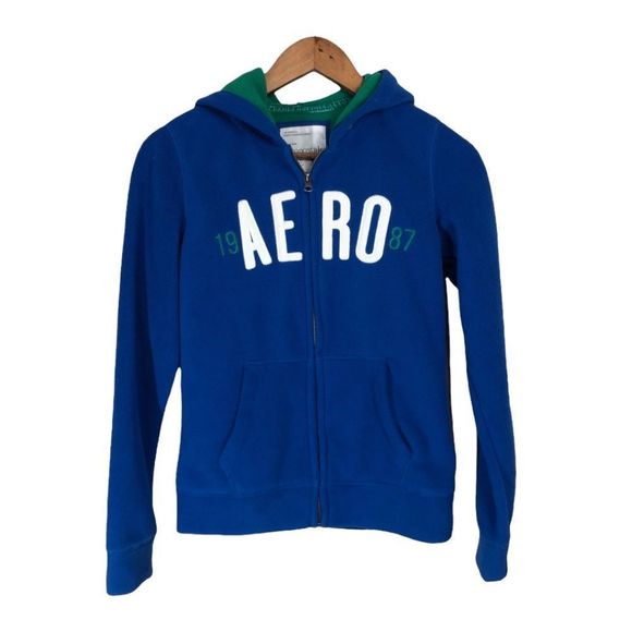 4/$45 | AEROPOSTALE | Blue Fleece Jacket | Juniors Med - Picture 1 of 6